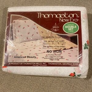 Vintage Thomaston “American Beauty” Double bed sheets